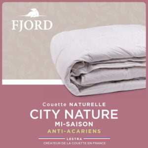 Couette Fjord CITY NATURE Garnissage 100% naturel