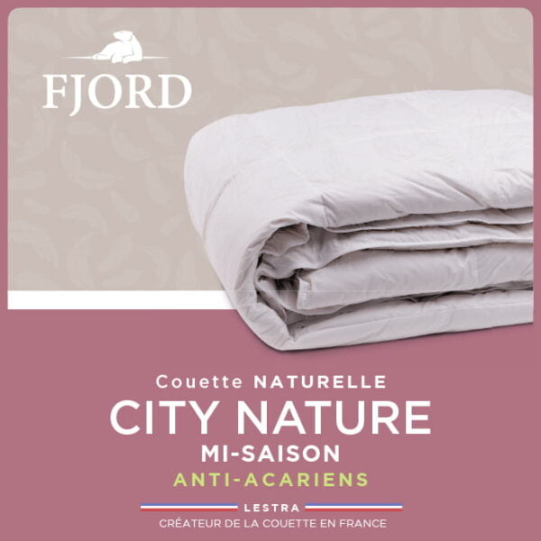 Couette Fjord CITY NATURE Garnissage 100% naturel