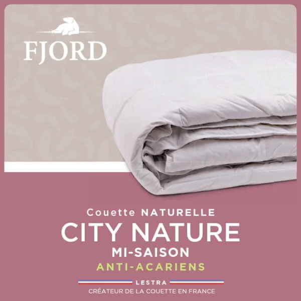 Couette Fjord CITY NATURE Garnissage 100% naturel