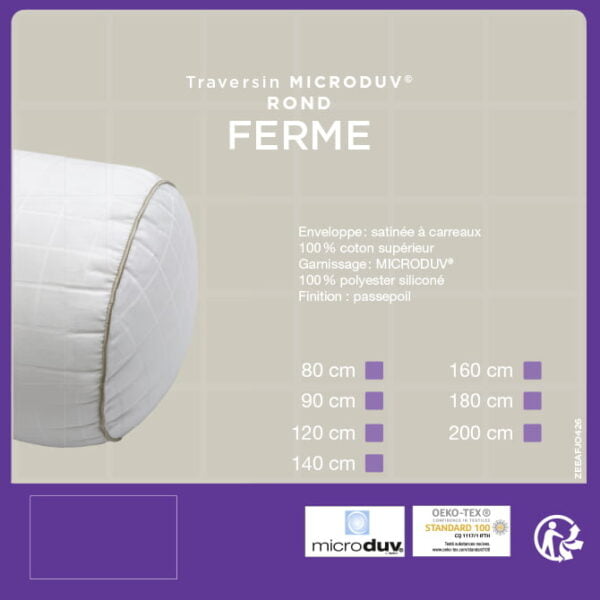 Traversin rond - ferme Lestra Fjord – Image 3