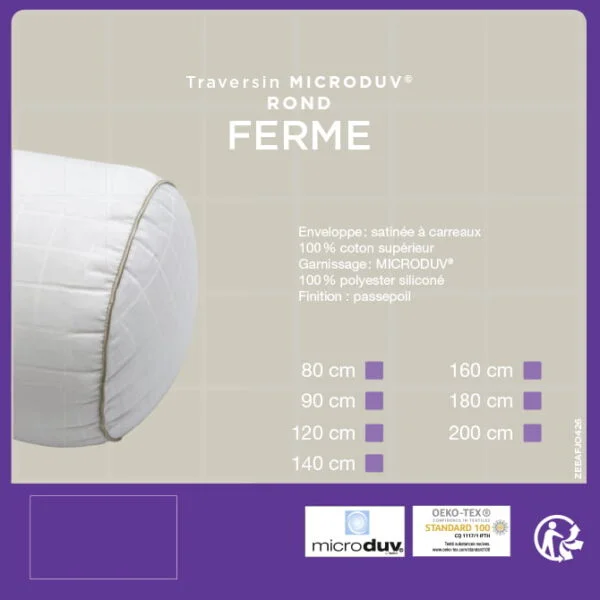 Traversin rond - ferme Lestra Fjord – Image 3